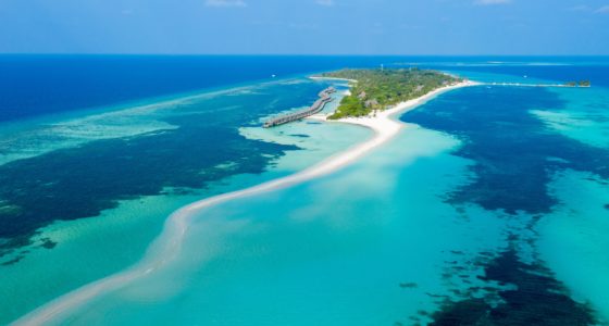 Kuredu Island Maldivene sett fra lufta